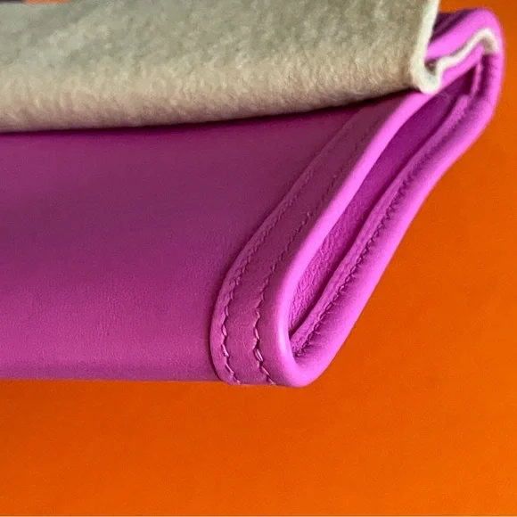 ❌SOLD❌Mint HERMES Jige cluth elan 29 swift magnolia C stamp - Picture 9 of 13